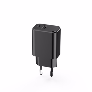 Setty lādētājs 1x USB + USB-C 3A 20W melns
