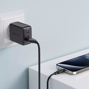 USB kabelis Acefast C16-04 USB-A uz USB-C 1.2m melns