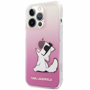 Karl Lagerfeld KLHCP14XCFNRCPI cietais maciņš iPhone 14 Pro Max 6,7" Choupette Fun – rozā