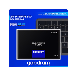 Cietais disks SSD Goodram CL100 Gen. 3 240GB SATA lll 2,5