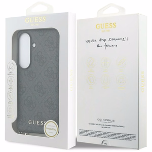 Guess 4G Classic Logo Charm MagSafe case for Samsung Galaxy S26 - black