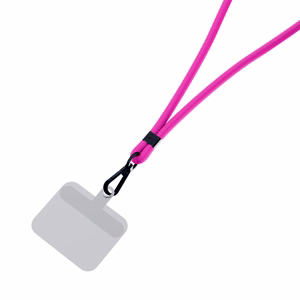 3mk EasyClip tālruņa aukliņa, rozā (melnas krāsas furnitūra)