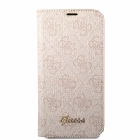 Guess GUBKP14SHG4SHP iPhone 14 6.1 "rozā / rozā grāmata 4G Vintage Gold Logo