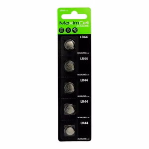 MaximCell щелочные батарейки LR44 — 5 шт.