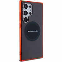 AMG caurspīdīgs divkrāsu MagSafe apvalks Samsung Galaxy S24 Ultra - melns