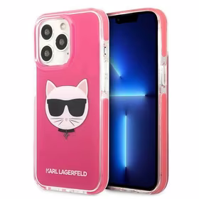 KARL LAGERFELD KLHCP13LTPECPI IPHONE 13 PRO / 13 6.1 "MACIŅŠ FUCHSIA / FUSCHIA CHOUPETTE HEAD
