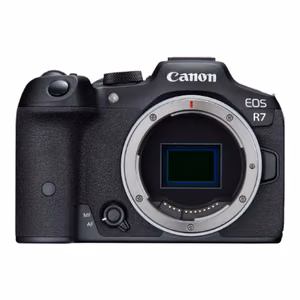 Canon D.CAM EOS R7 BODY EU26 Megapixel 32.5 MP Image stabilizer ISO sensitivity (max) 51200 Wi-Fi Video recording Auto Focus Optical Black