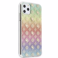 Guess GUHCN65PEOML iPhone 11 Pro Maxmulticolor cietais maciņš Iridescent 4G Peony