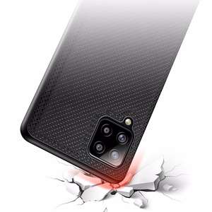 Dux Ducis Fino apvalks pārklāts ar neilona materiālu Samsung Galaxy A42 5G melns