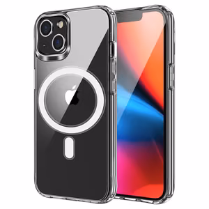 Case for iPhone 15 Plus Clear Mag Cover (MID) compatible with MagSafe transparent