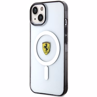 Ferrari FEHMP14SURKT iPhone 14 6.1" caurspīdīgs cietais viedtālruņa apvalks kontūras magnētiskais (MagSafe)