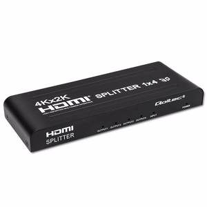Qoltec 51798 aktīvais HDMI sadalītājs 4 x HDMI 4K x 2K | 3,4 Gb/s