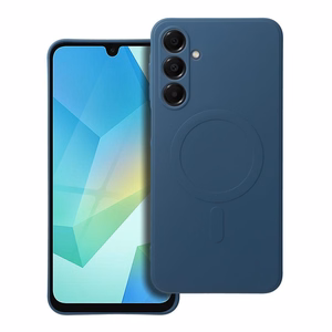 SILIKONA MAGNĒTISKAIS APVALKS saderīgs ar MagSafe priekš SAMSUNG A16 5G / A16 4G zils