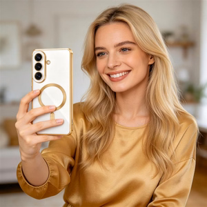 Tech-Protect MagFlex Maciņš for Samsung Galaxy S26+ - caurspīdīgs zelta