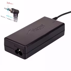 Charger for laptop Akyga AK-ND-26 (19.5V / 4.62A 90W 4.5 x 3.0mm + pin) HP 1.2m