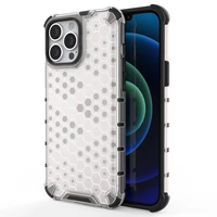 Honeycomb Case bruņu vāks ar TPU buferi iPhone 13 Pro Max caurspīdīgs