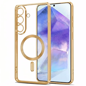 Tech-Protect MagFlex MagSafe maciņš Samsung Galaxy A27 5G, caurspīdīgs zeltains