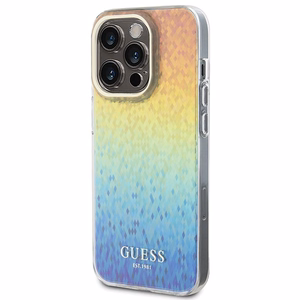 Guess IML Faceted Mirror Disco Iridescent viedtālruņa apvalks iPhone 14 Pro Max – daudzkrāsains