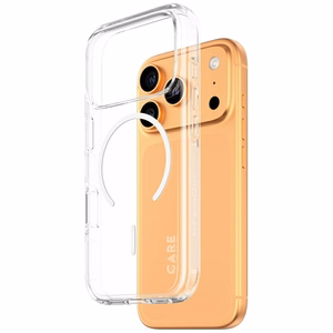 CARE by PanzerGlass Flagship Urban Explorer viedtālruņa apvalks ar baltu magnētisko MagSafe, paredzēts iPhone 17 Pro – caurspīdīgs