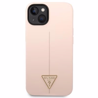 Guess GUHCP14MSLTGP iPhone 14 Plus 6.7 "rozā/rozā cietais apvalks Silicone Triangle