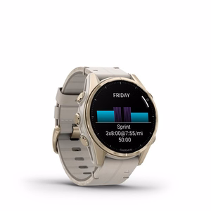 Garmin Fenix 8 3.3 cm (1.3") AMOLED 43 mm digitāls 416 x 416 pikseļi skārienekrāns zelta Wi-Fi GPS (satelīts)