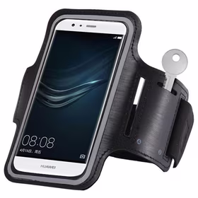 UNIVERSAL RUNNING ARMBAND 6" SMARTPHONES melns