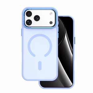 Frozen Mag case for iPhone 17 Pro Max / 18 Pro Max 6,9" light blue open ring