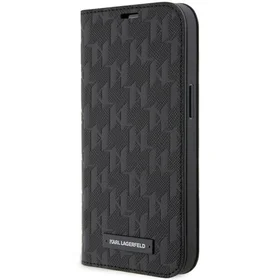 Karl Lagerfeld KLBKP14XSAKLHPK iPhone 14 Pro Max 6.7" Viedtālruņa apvalks (m) - melns (m) Saffiano Monogrāma