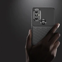 Thunder apvalks elastīgs bruņu Motorola Moto G Power 2022 melns