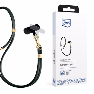 3mk EasyClip Elite tālruņa aukliņa, Evergreen (zelta krāsas furnitūra)