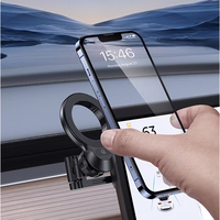 USAMS Salokāms magnētiskais turētājs US-ZJ076 instrumentu panelim melns ZJ76ZJ01