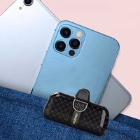 Power Bank Dudao "K20SL" Melns 5000mAh + iebūvēts Lightning savienojums