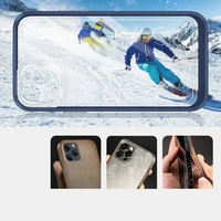 Caurspīdīgs 3in1 viedtālruņa apvalks iPhone 11 Pro Max zils rāmja gels