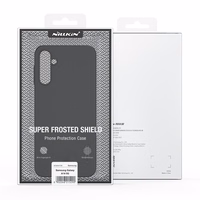 Nillkin Super Frosted Shield viedtālruņa apvalks Samsung Galaxy A14 5G / Galaxy A14 - melns
