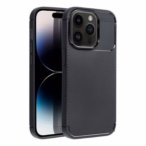 Viedtālruņa apvalks CARBON PREMIUM IPHONE 14 Pro - melns