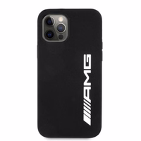 AMG silikona liels logotips apvalks iPhone 12 Pro Max - melns