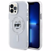Karl Lagerfeld IML Metāla Choupette galva MagSafe apvalks iPhone 12 - balts