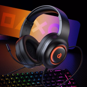 QCY Heroad V200 Tri-Mode Игровые Наушники с 7.1 Звуком, 240h Аккумулятором и Съемным Микрофоном - Черный