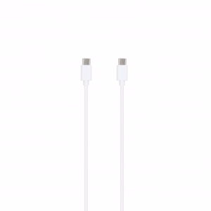 SEEK TOTI Type-C uz Type-C, 1 m PVC datu kabelis 3A, balts