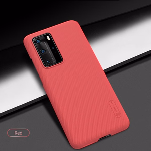 Nillkin Super Frosted Shield vāciņš ierīcei Huawei P40 Pro, spilgti sarkans