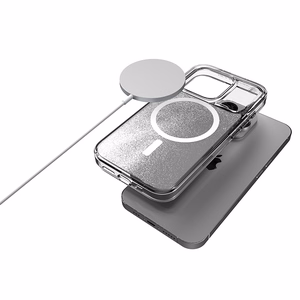 STM Relax Sand MagSafe vāciņš ierīcei iPhone 15 Pro Max, caurspīdīgs un balts