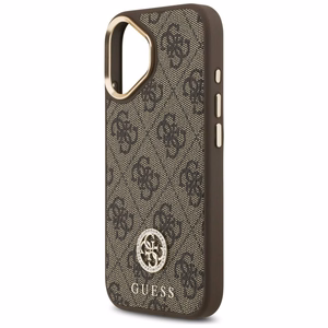 Guess 4G Strass Logo MagSafe viedtālruņa apvalks iPhone 17 - brūns