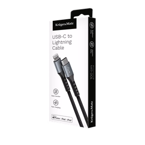 Kruger&Matz USB-C–Lightning C94 MFi kabelis, 1 m