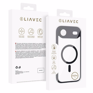 Liavec mīksts maciņš priekš Iphone 17 Air melns