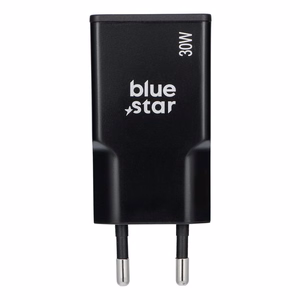 Blue Star Slim GaN TFK-SC-30WCC 30W 2x USB-C QC 4.0 / PD 3A lādētājs, melns