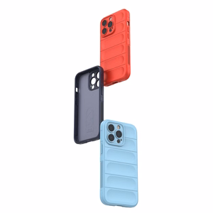 Magic Shield viedtālruņa apvalks iPhone 13 Pro elastīgs bruņu gaiši zilas krāsas vāks