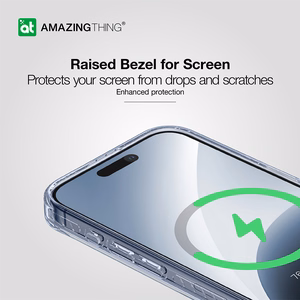 Amazing Thing Titan Pro Mag maciņa apvalks 10FT IP156.1PTWBU Iphone 15 Pro tumši zila ar statīvu