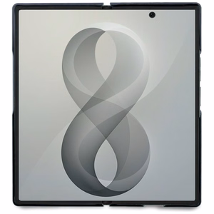Melns Guess Big 4G Logo vāciņš Samsung Galaxy Z Fold8 Ultra tālrunim