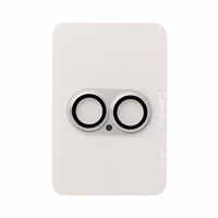 Tempered stikls Tel Protect 95% AR+AF Full Metal kameras aizsargs on camera for Iphone 17 sudraba (camera island)