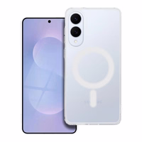 CLEAR MAG COVER viedtālruņa apvalks saderīgs ar Magnētisko SAMSUNG S25 EDGE caurspīdīgs